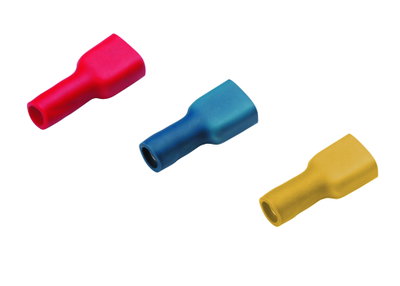Flachsteckhülsen, vollisoliert 4 - 6 mm² 4,8 x 0,8 mm gelb
