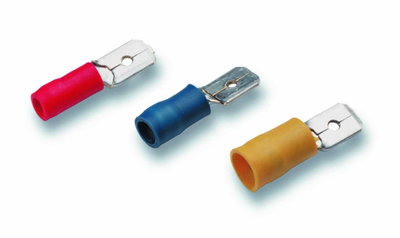 Flachstecker, isoliert 1,5- 2,5 mm² - 4,8 x 0,8 mm blau