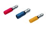 Rundstecker, isoliert, 4-6 mm², Steckerdurchmesser 5mm, gelb, PVC