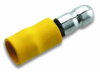 Rundstecker, isoliert, 4-6 mm², Steckerdurchmesser 5mm, gelb, PVC