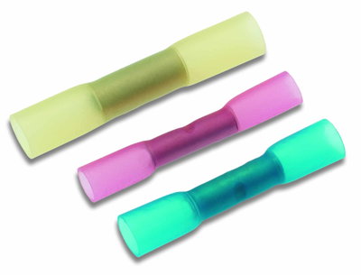 Stoßverbinder mit Schrumpfisolation 4 - 6 mm² gelb