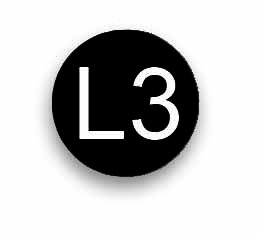 Leiterkennzeichnung L 3 schwarz