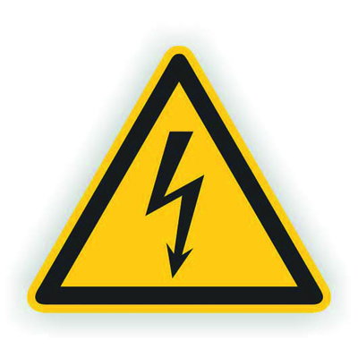 Warnzeichen Warnaufkleber elektrische Spannung
