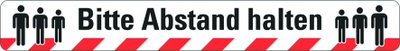 Bodenmarkierung, Bitte Abstand halten