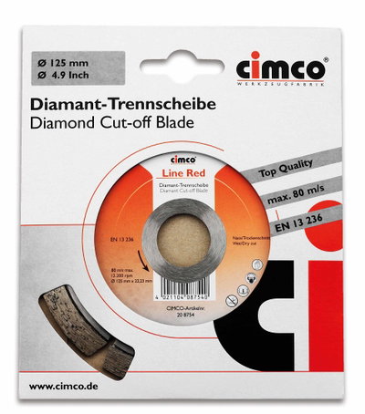 Diamant-Trennscheibe Kalksandstein Durchmesser 125