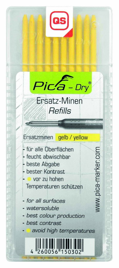 11er Pack Ersatzminen Gelb