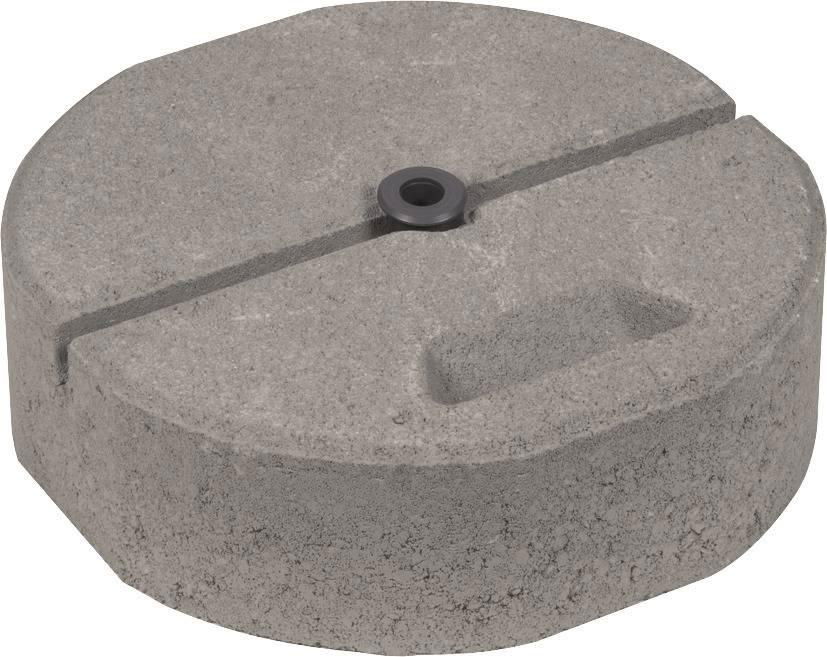 Betonsockel C45/55 17kg m. Griffmulde u.Gewindeadapter M16 D 337mm H 90mm-SET-