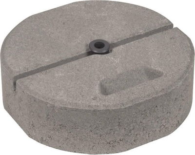 Betonsockel C45/55 17kg m. Griffmulde u.Gewindeadapter M16 D 337mm H 90mm-SET-