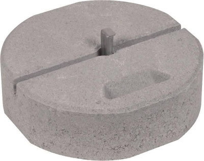 Betonsockel C45/55 17kg m. Keiltechnik D 337mm H 90mm f. Fangstange D 16mm-SET-
