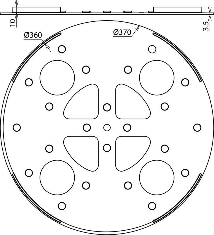 Unterlegplatte Kunststoff D 370mm schw – Bild 2 von 2
