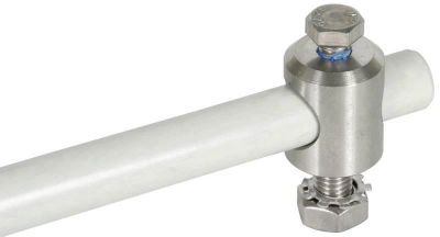 Befestigungsbolzen  D 16mm NIRO m. Schr. Mut. u. Zahnsch. f. DEHNiso