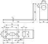 Befestigungswinkel 90 Grad NIRO 110x60x30mm f. DEHNgate