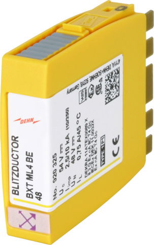 Kombiableiter-Modul für 4 Einzeladern BLITZDUCTOR XT mit LifeCheck