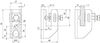 Flachband-Rundleitungshalter St/tZn f. Fl...11mm Rd 6.10mm Wandabstand 15mm