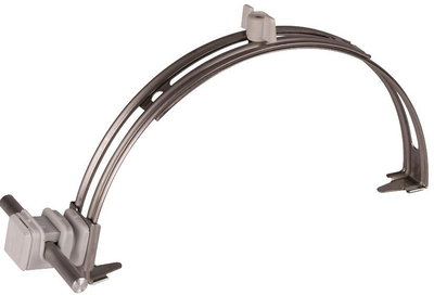 Dachleitungshalter verstellbar NIRO m. DEHNsnap H 16mm K-grau f. Rd 8mm