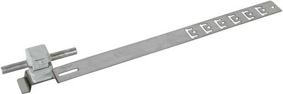 Dachleitungshalter UNIsnap NIRO/K-grau H 16mm Rd 8mm m. gepraegt. Strebe L 335mm