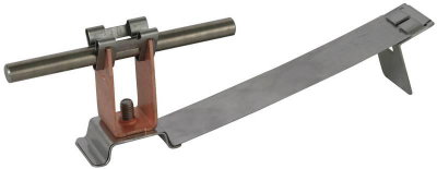 Dachleitungshalter FLEXIgrip NIRO/Cu H 32mm Rd 8mm m. Strebe f. Ziegelfalze
