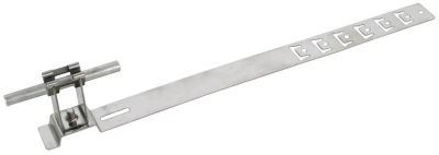 Dachleitungshalter UNIgrip NIRO H 32mm Rd 8mm m. gepraegt. Strebe L 335mm