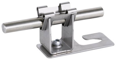 Dachleitungshalter f. Wellplattendaecher Profil 5/8 m. DEHNgrip Rd 8mm NIRO