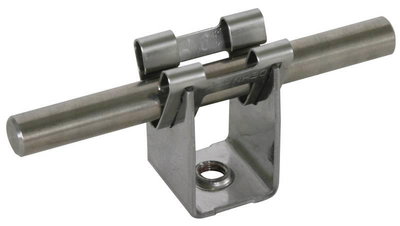 Leitungshalter DEHNgrip NIRO f. Rd 8mm H 20mm m. Befestigungsgewinde M6