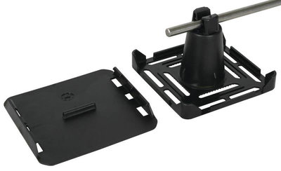 Dachleitungshalter KF f. Dachbahnstrei- fen Staerke -2,5mm 1-fach L-Halter 8 mm