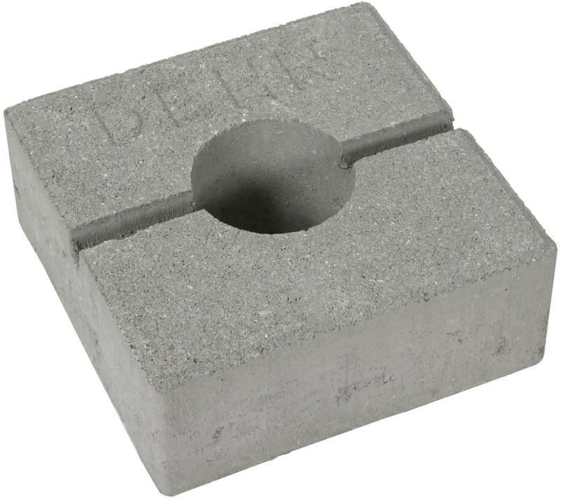 DEHNiso-DLH Betonstein C35/45 180x180x70mm m. Mulde f. Grundplatte