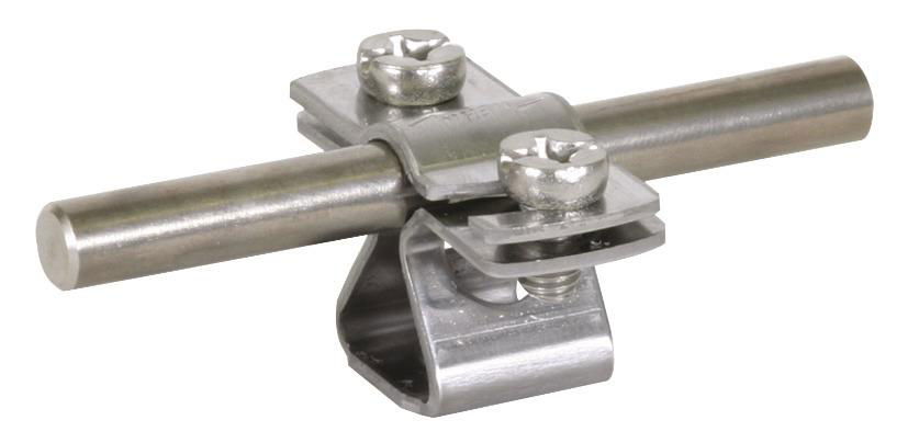 Leitungshalter NIRO m. Gewinde M8 f. Rd 8-10mm