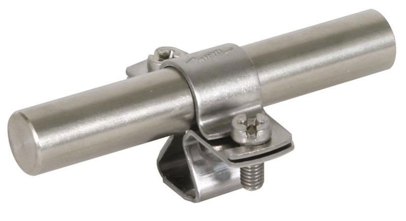 Stangenhalter NIRO m. Gewinde M8 f. Rd 16mm