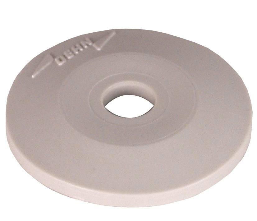 Abdeckscheibe K-grau  H 5mm  D 37mm f. Leitungs- u. Stangenhalter