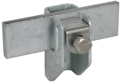 Flachband-Rundleitungshalter St/tZn f. Fl...11mm Rd 6.10mm Wandabstand 11mm
