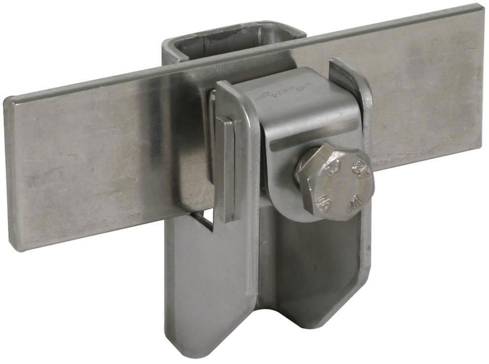 Flachband-Rundleitungshalter NIRO f. Fl...11mm Rd 6.10mm Wandabstand 11mm