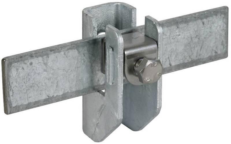 Flachband-Rundleitungshalter St/tZn f. Fl...11mm Rd 6.10mm Wandabstand 15mm