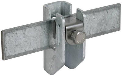 Flachband-Rundleitungshalter St/tZn f. Fl...11mm Rd 6.10mm Wandabstand 15mm
