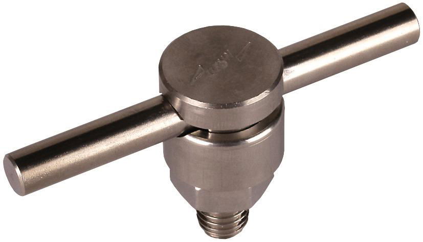 KS-Verbinder NIRO f. Rd 6-10mm einteilig m. Federring