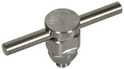 KS-Verbinder NIRO 200kA f. Rd 10mm einteilig m. Federring