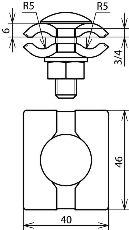 Parallelverbinder NIRO (V4A) f. Rd 7-10mm – Bild 2 von 2