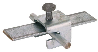 Verbindungsklemme St/tZn f. Gebaeude- Armierungen f. Rd 6-10mm/Fl 30mm