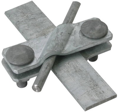 SV-Klemme St/tZn f. Rd 7-10/7-10mm - Rd 7-10/Fl 30mm-Fl 30/30mm