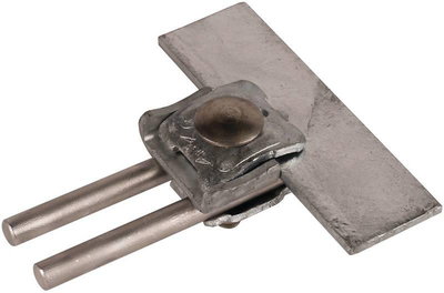 Falzklemme St/tZn Klemmbereich 0,7-8mm m. Doppelueberleger f. Rd 8-10mm