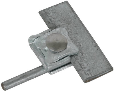 Falzklemme St/tZn Klemmbereich 0,7-8mm m. Klemmbock f. Rd 6-10mm