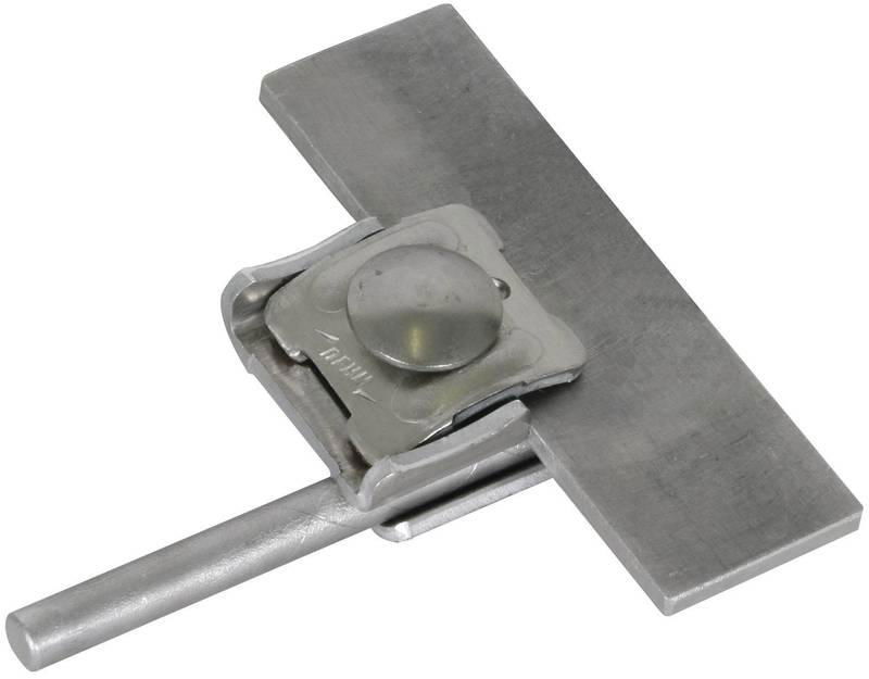 Falzklemme Al Klemmbereich 0,7-8mm m. Klemmbock f. Rd 6-10mm