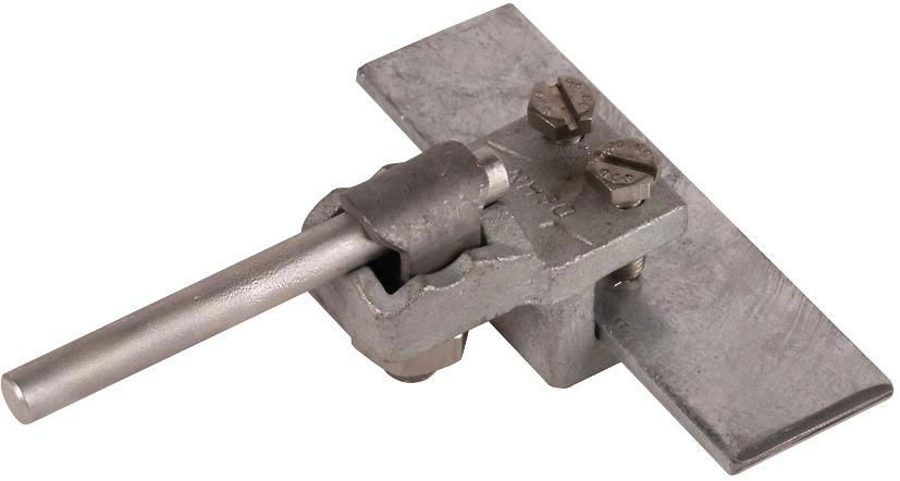 Anschlussklemme TG/tZn Klemmbereich Fl 1-12mm m. KS-Schraube f. Rd 7-10mm
