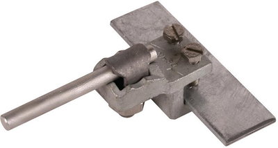 Anschlussklemme TG/tZn Klemmbereich Fl 1-12mm m. KS-Schraube f. Rd 7-10mm