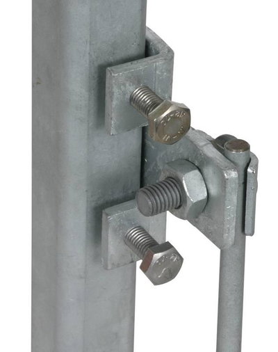 Anschlussklemme  waagrecht St/tZn f. Profile 18-35mm m. Klemmbock