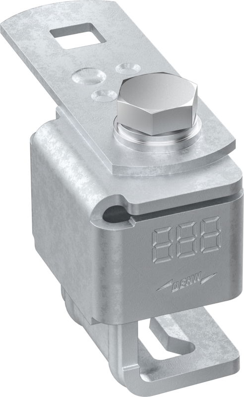 Anschlussklemme mit Klinge St/tZn f. Profile 3-20mm m. Anschlusslasche
