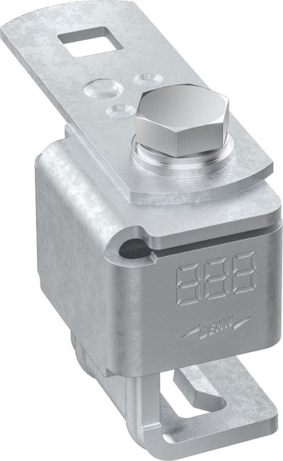 Anschlussklemme mit Klinge St/tZn f. Profile 3-20mm m. Anschlusslasche