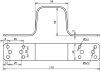 Ueberbrueckungslasche  L 170 mm Al o. Mittelbohrung
