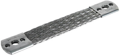 Ueberbrueckungsband Al 50mm*2  L 180mm m. Bef.-Bohrungen 1x10,5  2x6,5mm