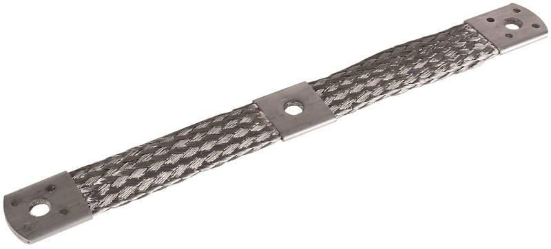 Ueberbrueckungsband Al 50mm*2 L 300 mm m. Bef.-Bohrungen 3x10,5  8x5,2mm