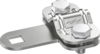Klemmstueck NIRO mit Vierkantloch 11x11mm fuer Fl 30mm und Rd 8-10mm